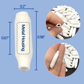 Alarm Telephone Wire Connectors, Dry B Connectors Wire Splices Crimp Bean Type Splice for Low Voltage (White-500 PCS)
