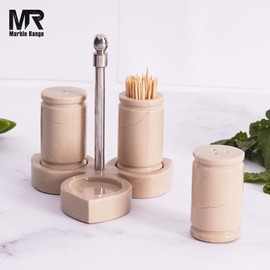 Verona Salt and Pepper Shakers Set of 3 with Tray