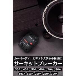 RAISE UP Circuit Breaker Circuit Breaker (Available from 30 A to 300 A) [Can be used within 12-48V Voltage] Self-healing Fuse Metal Car Boat Motorcycle (250A)
