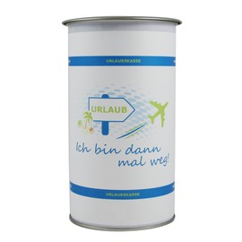 HMF 4515007 Donation Box with Handle with Foil Print Holiday Travel 8 x 14.5 cm