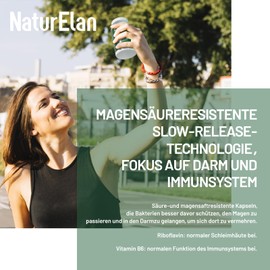 NaturElan Probiotika PLUS Kulturen Komplex für Darmsanierung - 180 KAPSELN mit 30 Bakterienstämme, 20 Mrd KbE/Tagesdosis, Magensaftresistent& Vegan, mit Lactobacillus & Bifidobakterien, 3 Monate, Darmflora