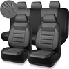CAR PASS Leather Seat Covers Full Set Universal Water Resistant