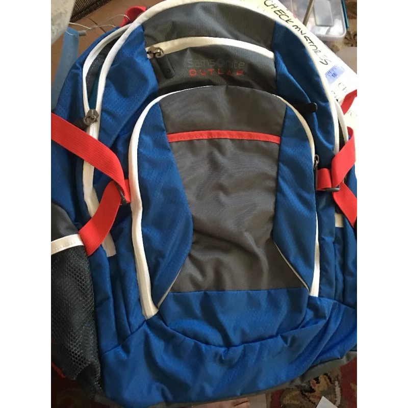 Samsonite 75590-291 Outlab Grouper Backpack Multipurpose Backpack Blue/White/Red