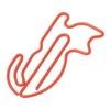 100pcs Cat Shape Paper Clips Plating Process Increased Slip Resistance