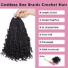 COOKOO 10 Inch Goddess Box Braids Crochet Hair With Curly