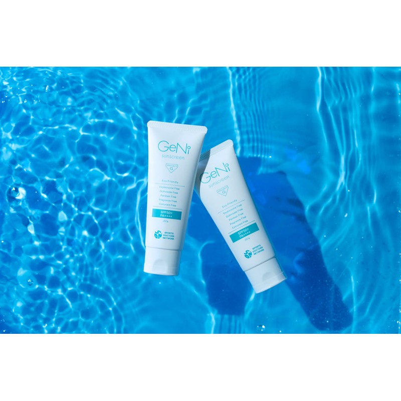 GeNi sunscreen(SPF50+ PA++++)ノンケミカル・敏感肌・IVC配合・石鹸オフ