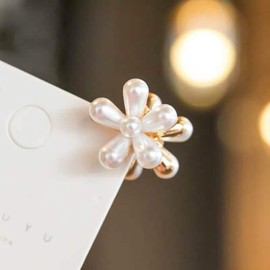 LeTradeJP Mini Flower Hairpin Bangs Clip Pearl Hairpin Small Adult Cute Hairpin Hairpin Hair Accessory 10 Piece Set