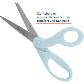 Westcott Scissors and Rotary Cutter Set, Precise Cutting of Fabric, Paper, Vinyl and More, Sewing Accessories with Extra Sharp and Robust Blades, 17636