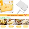 Cheese Slicer Cutter Board,Stainless Steel Cutter with Accurate Size Scale