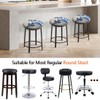 Levoberg Stool Cover Round 4 Pack Printed Bar Stool Seat