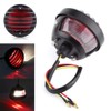 KIMISS Tail Brake Light,Black Round Motorcycle Rear Brake Tail Lights