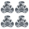 eoere 4 PCS Galvanized Pipe Fittings, Side Outlet Elbow 1"