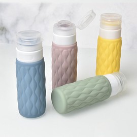 Travel Shampoo and Conditioner Bottles Safe and Non-Toxic Can Easily Load Liquid Travel Bottles for Toiletries, Purple