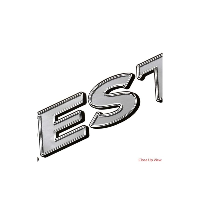 Crestliner Boat Logo Decal 2099273 | Silver Black Sticker