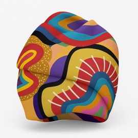 Abeille Creations Queen Cleopatra Design Headwrap, Polyester & cotton Blend Hair Wrap, Lightweight Head Scarf for Women, Scarves and Head Coverings, Stylish Hair Scarves and Wraps for Women's Hair