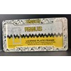 Peanuts SNOOPY Plastic Black and White License Plate Frame NEW!