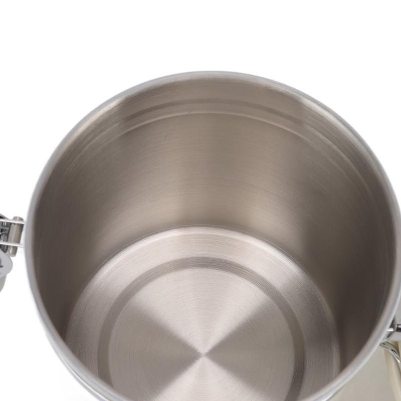 Airtight Coffee Canister 304 Stainless Steel Valve with Scoop for