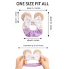 zhezesmila 3 Pack Velvet Mouse Ears Scrunchies with Bow for
