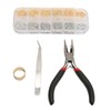 Metal Snaps Buttons with Fastener Pliers Press Tool Kit Copper