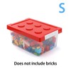 Building Blocks Storage Box for Kids - Transparent Stackable Organizer