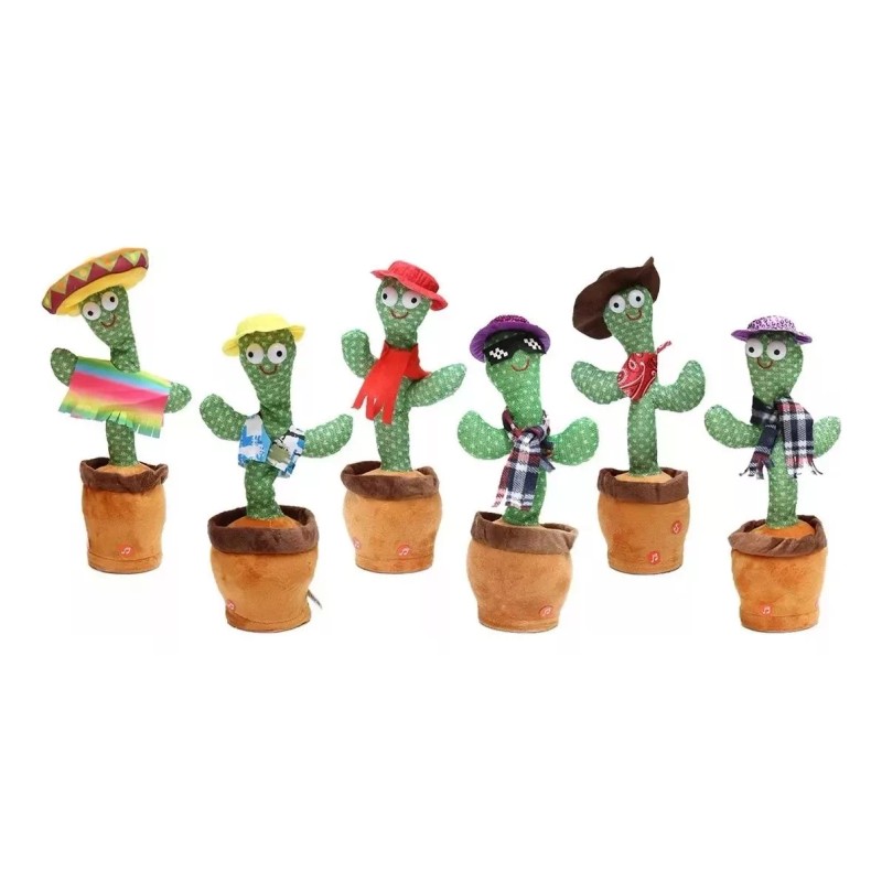 DAS Cactus Peluche Bailarín Musical Repite La Voz Personajes