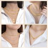 Tiamon 12 Pcs Gold Silver Jewelry Sets for Women Layered