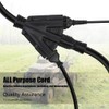 100 ft 12/3 Outdoor Extension Cord, Heavy Duty 3-Outlet SJTW