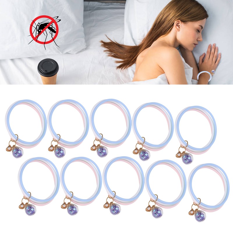 10pcs Delicate Mosquito Repellent Bracelet Essential Oil AntiMosquito Full Waterproof