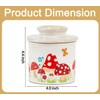 Mushroom Butter Crock For Counter With Water Line French Butter