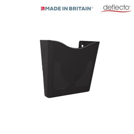 Deflecto Graphite Portrait A4 Wall Mounted Document Holder - A4 Sign Holder - A4 Leaflet Holder Wall Mounted Letter Rack - Leaflet Display Stands - A4 Poster Holder - A4 Menu Holders
