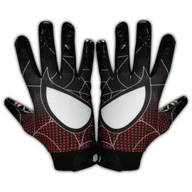 TAQCHA - Guantes de fútbol para adultos, con agarre pegajoso, para adultos, guantes de fútbol de rendimiento mejorado, guantes de fútbol para hombre, Pro Elite Super Sticky Receiver - Tallas para