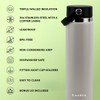 Auryu 24oz Triple Wall Insulated Stainless Steel Water Bottle –