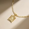 KissYan Zodiac Pendant Necklace for Women Men, 14K Gold Plated