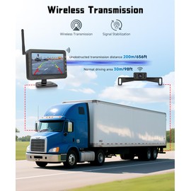 4.3 Inch Wireless Backup Camera for Car- License Plate Reverse Camera, DIY Guide Lines, Night Vision, IP68 Waterproof, Wide Angle, Image Flip, Rear View Camera for Truck Trailer RV Pickup SUV Camper