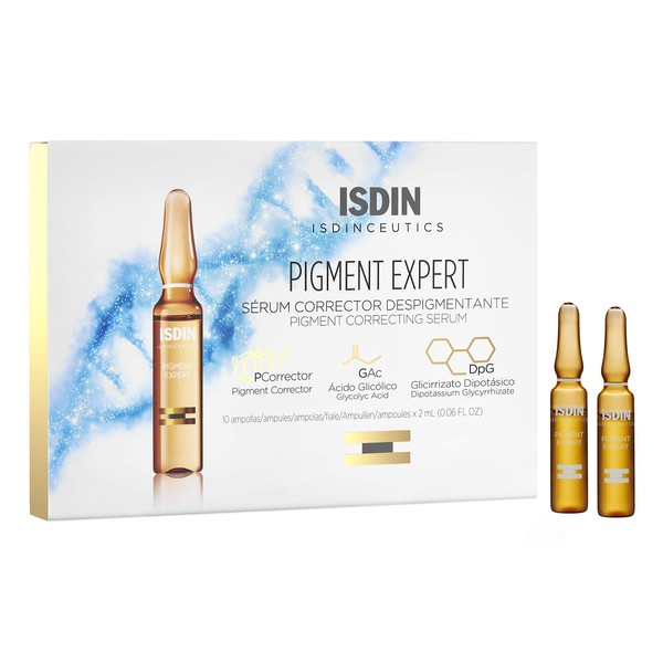 ISDIN Pigment Expert Brightening and Dark Spot Serum with Glycolic Acid, 10 ampoules