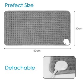 ACWOO Heating Pad, Electric Blanket with Automatic Shut-Off and 9 Temperature Levels, Machine Washable Heat Pad, Heating Technology for Dry and Moisture, Heat Blanket for Back, Neck, Shoulder, Belly