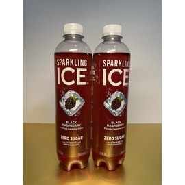Sparkling Ice 🟢 New Sparkling Ice Black Raspberry Water Zero Sugar 17fl Oz (2 Bottles Only)