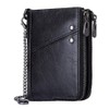 HollyRobin Men's Bi-fold Wallet, Genuine Leather, Large Capacity, Holds 15