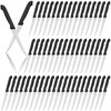Therwen 100 Pieces Serrated Edge Pointed Tip Steak Knives Stainless