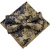 Champagne Gold Paisley [Bow Tie & Pocket Square] Set of
