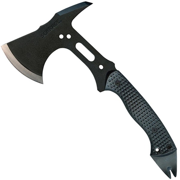Schrade SCAXE5 12.8in Full Tang Tactical Hatchet with 3.1in High Carbon Steel Blade and Nylon Fiber Handle for Outdoor Survival, Camping and Everyday Tasks