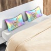 Blueangle Rainbow Unicorn Satin Pillowcase for Hair and Skin Silk
