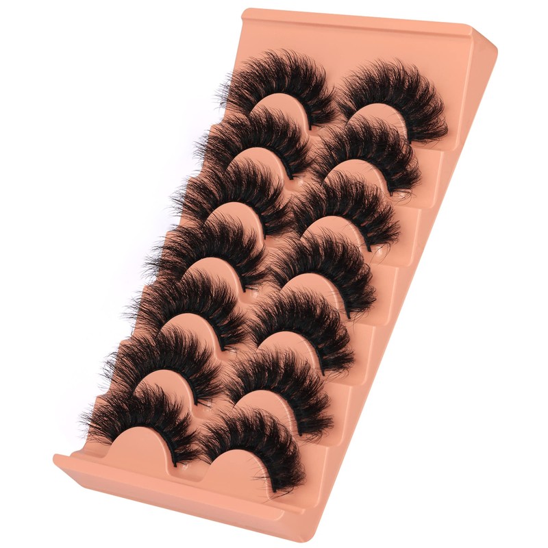 Mink Lashes Full Volume False Eyelashes 18mm Dramatic Faux Mink