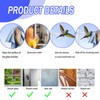 6 Mixed Beautiful Bird Window Stickers, Hummingbird Wall Stickers Decor,