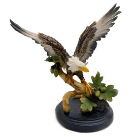 DESHINTKE Simulated Eagle Resin Ornaments Statue, Colorful Eagle Sculpture Modern Home Office Figurine Decor