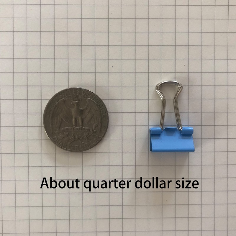 Mini Binder Clips, 5/8" / 0.6 inches / 15 mm