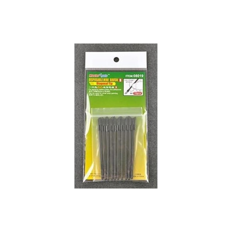 Master Tools Disposable Mini Diagonal Brush x 10 - Tools