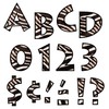 Trend Enterprises Venture Uppercase Ready Letters (93 Piece), 4", Zebra