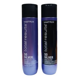 Matrix So Silver Kit Shampoo  Acondi. - Matizador 600ml                                                                                               
