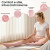 6 Paia Calze Compressione Graduata Donna, Calza Elastiche Traspiranti Gambaletti